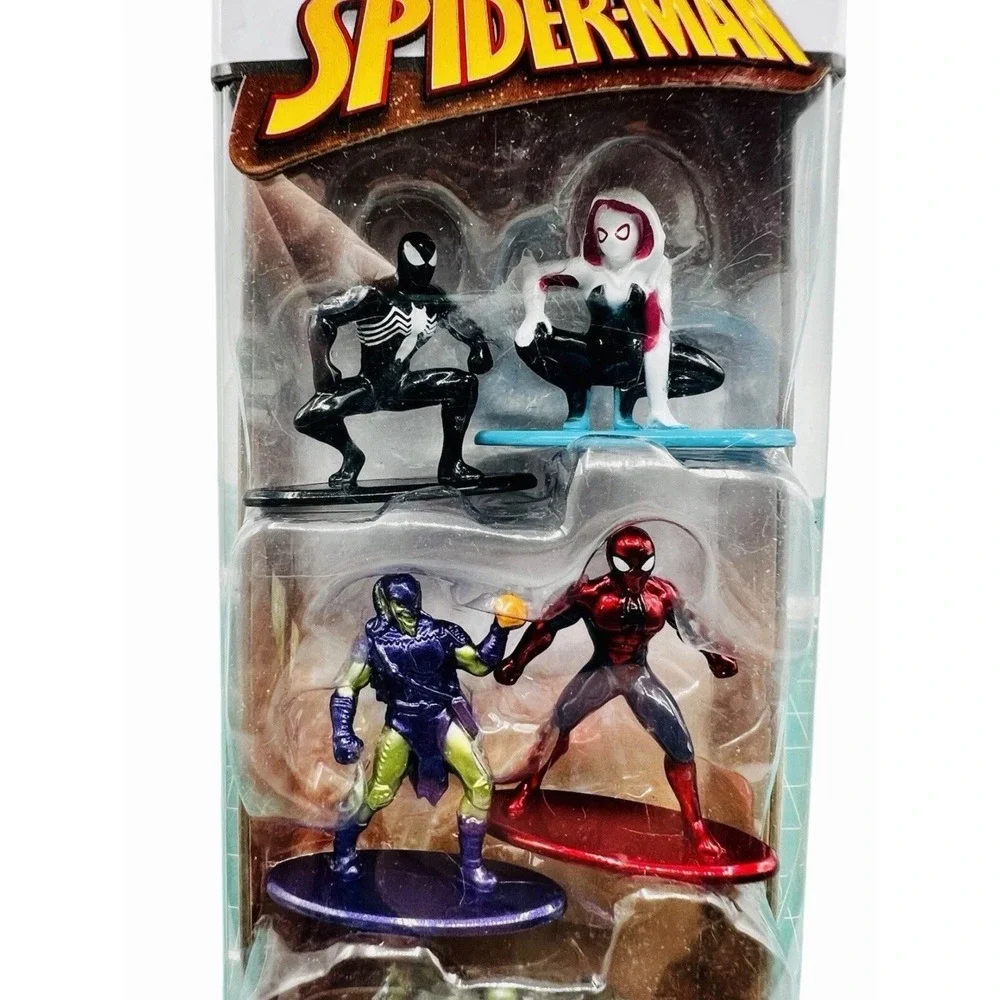 SPIDER-MAN 5-Pack Nano Metalfigs Die-Cast‎ Marvel JadaToys New!!